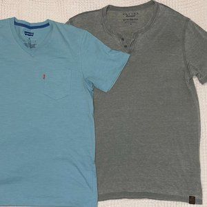 TWO shirts LUCKY BRAND and LEVIS new without tags size MEDIUM